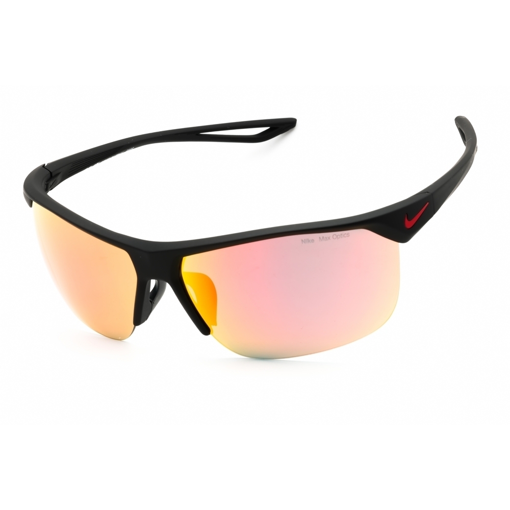 NWT Nike TRAINER M EV1013 Matte Black Shield 67mm Sunglasses